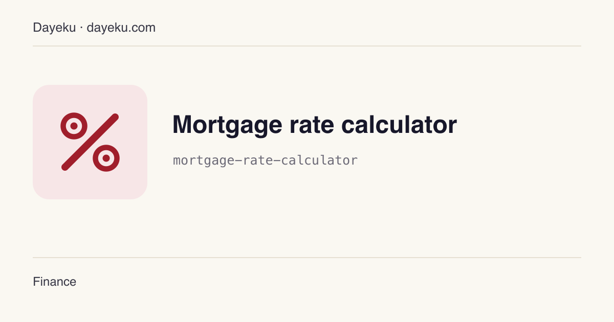 Mortgage rate calculator · Convert an LPR reference and basis-point adjustment into a contract rate and payment